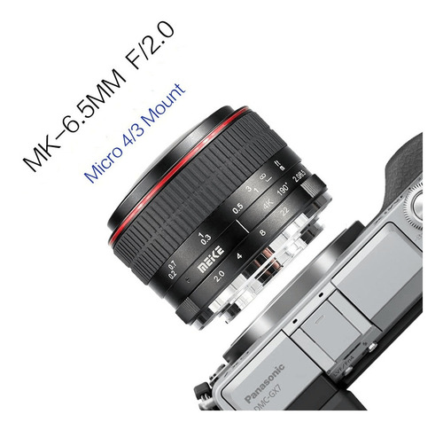 Lente Meike Mk 6.5 mm F/2 Fisheye Ultra Wide Manual M4/3/mft