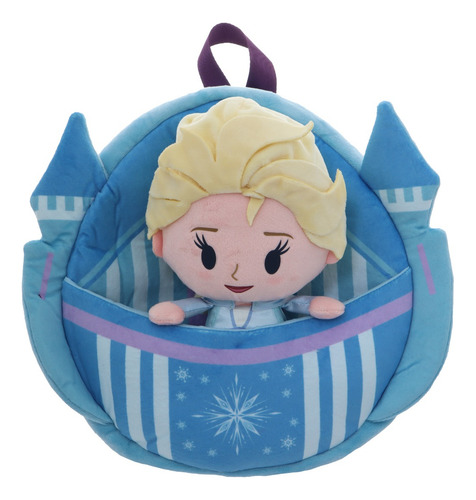 Disney- Elsa Mochila Con Peluche Ruz Petit 27cm