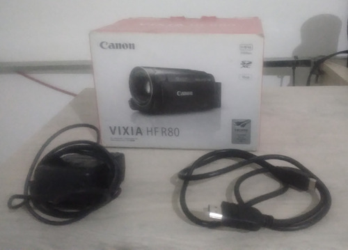 Camara Digital Canon Vixia Hf R80 + Tarjeta Sd Full Hd Negra