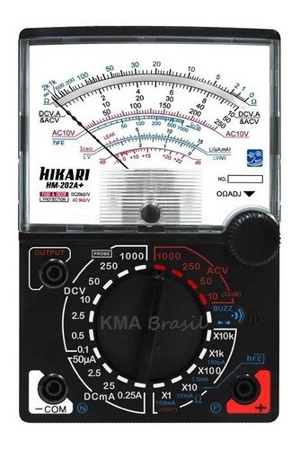 Multímetro Analógico Hikari Hm-202a+ / 20k Ohms/volt