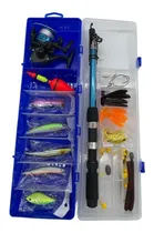 Comprar Vara Pesca Completa 45 Itens Molinete Maleta De Pesca Tralha