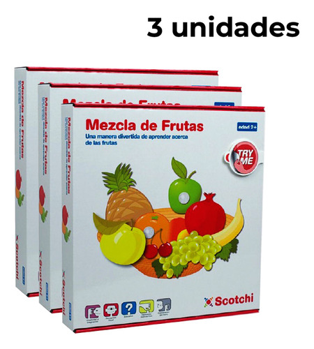 Juego De Mesa Scotchi Mezcla De Frutas 3 Unidades