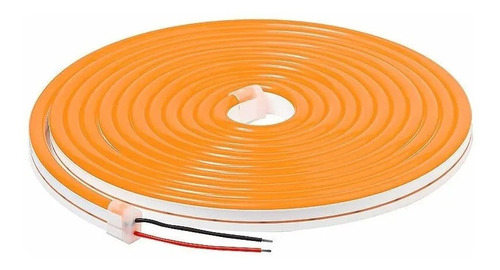 Neon Flex 5m 12v Ip68 Sumergible Naranja Sin Driver 5.5mm