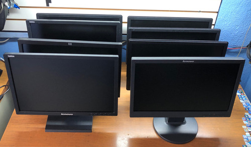 Remate Monitores 19 Pulgadas Vga Widescreen Hp Lenovo Negro (Usado)