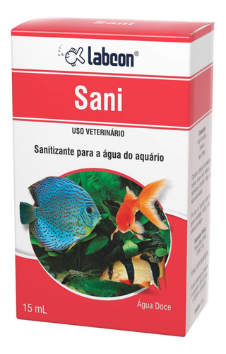 Alcon Labcon Sani 15ml Elimina Odores Aquários Agua Doce 