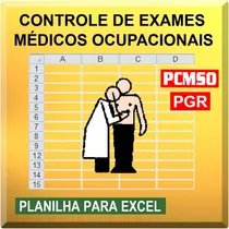 Comprar Planilha De Controle De Exames Médicos Ocupacionais