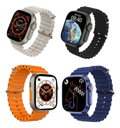 Smartwatch Smart Watch S8 Ultra Screen Iinita Gps Funda Color Plata Correa Color Negro