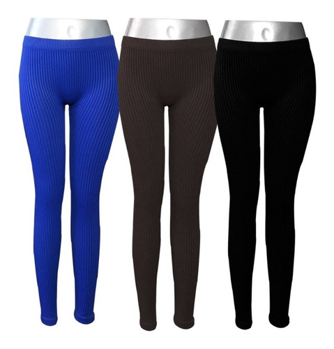 Calzas Leggings Colores Morley Microfibra Packx3 Emmanuelle