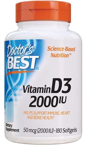 Vitamina D3 50mcg Doctor S Best - U - Unidad a $947