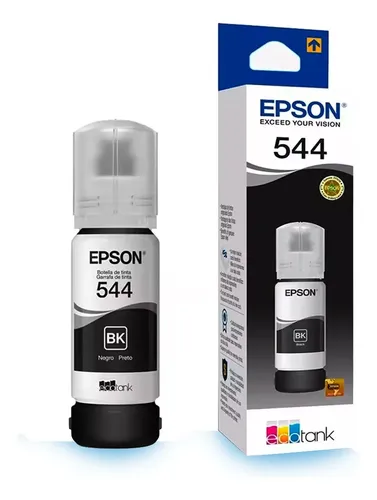 Tinta Epson T544 preto de 65 mL L1250 L3250 L5290 L3150