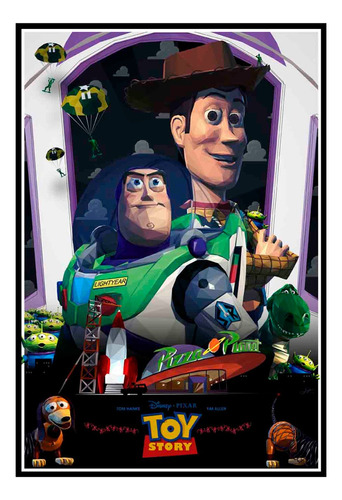 Cuadro Premium Poster 33x48cm Toy Story Iconic Cine Arte