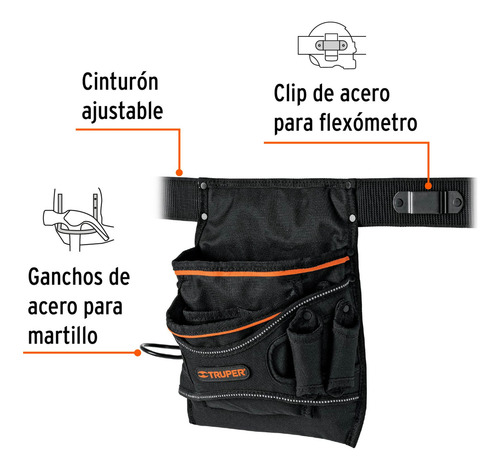 Coleto Portaherramientas 7 Compartimentos Truper 15312