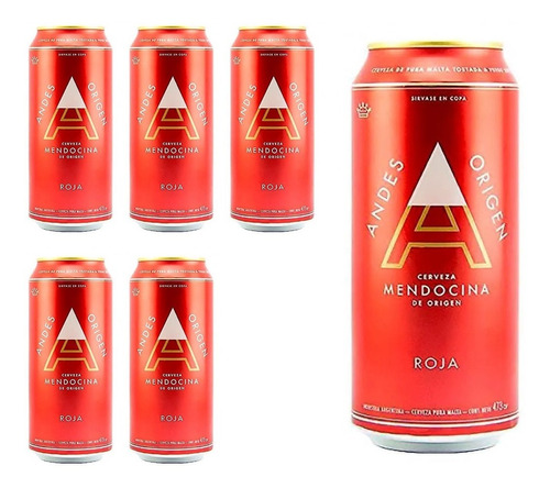 Cerveza Andes Origen  Roja  ((six Pack)) 6 Latas