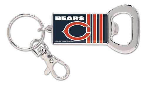 Chaveiro Abridor De Garrafas Nfl Chicago Bears