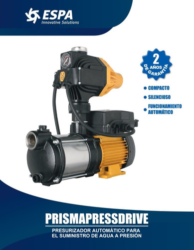 Presurizador Automatico Prisma15-3 + Pressdrive 3/4 Hp 115v