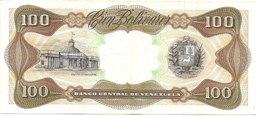 Venezuela 100 Bolivares 1992 Pick 66 Usado (Usado)