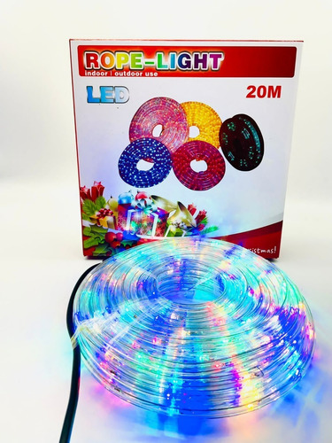 Manguera Tira De Luces Led De Navidad Multicolor 20 Mts