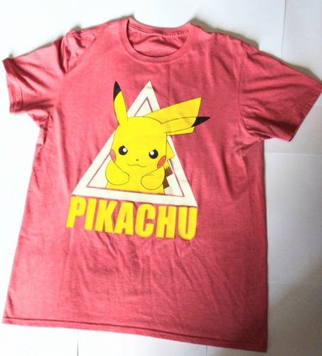 Playera Pokémon Pikachu L Grande Original