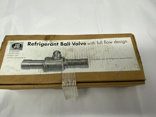 Jb Industries V34204 Refrigeration Ball Valve 7/8  Odf E Cch