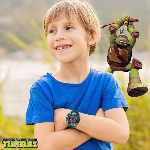 Reloj Pulsera Tortugas Ninjas Watch Lcd Quartz Niños Adultos