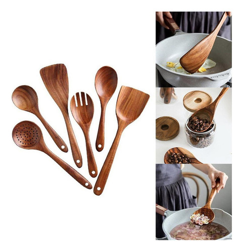 Set 6 Piezas De Cocina Y Utensilios De Cocina Cucharas