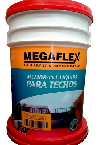 Membrana Líquida Megaflex X 20 Kg Rojo