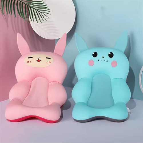 Colchoncito Flotador Ajustable Para Baño De Bebe Con Diseños Color Celeste
