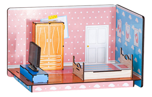 Cômodos De Brinquedo Quarto Infantil Quarto De Boneca Mdf