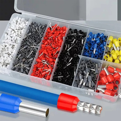 Terminal Ilhós Isolado Elétrico Misto Kit Com 1250/ 8modelos