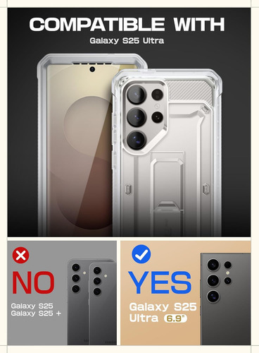 Protector Samsung S25 Ultra Supcase Ub Pro Clear Transparente