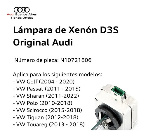 Lámpara De Xenon Audi Q5 2015