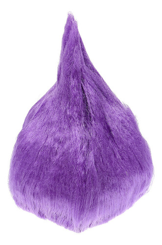 Peluca Morada De Carnaval Con Forma De Llama Para Cosplay, F