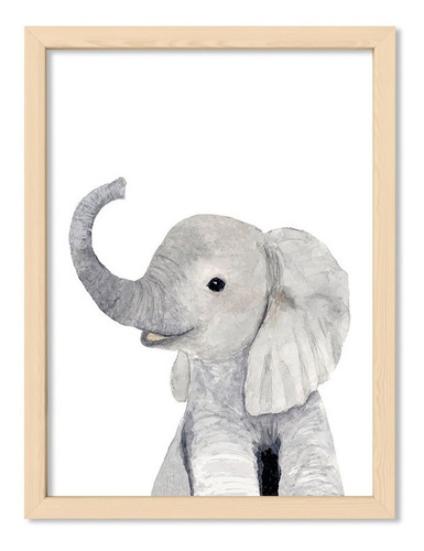 Cuadros Modernos 30x40 Chato Natural Kid Elephant