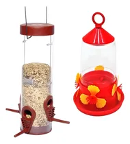 Comprar Combo Bebedero Picaflor Colibri + Comedero Aves Pajaros