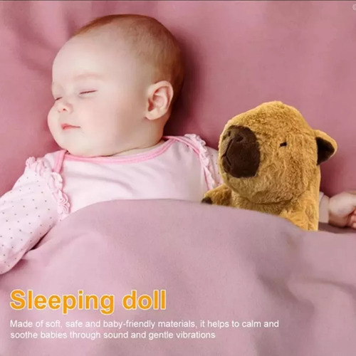 Peluche Capibara Ansiedad Dormir Música Juego Respracion