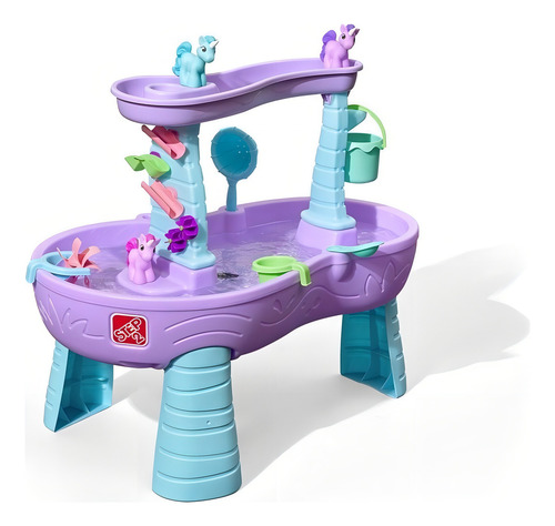Juego De Estimulación Step2- Mesita Agua Y Arena Unicornios