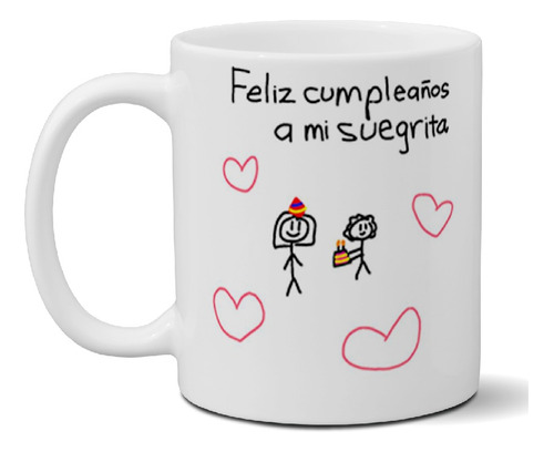 Taza De Ceramica - Feliz Cumpleaños Suegra Exclusiva Premium