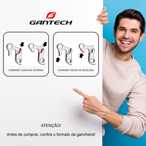 Kit 3 Gancheiras Para Quadro Bicicleta Oggi Hacker Atacado