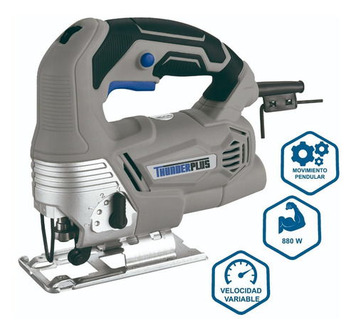 Imagen 5 de 5 de Sierra Caladora Thunder 880w 65mm Velocidad Variable+ 1 Hoja