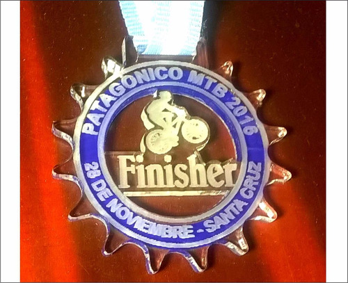 Imagen 1 de 5 de Medalla Acrilico Bici Montain Bike Trofeo