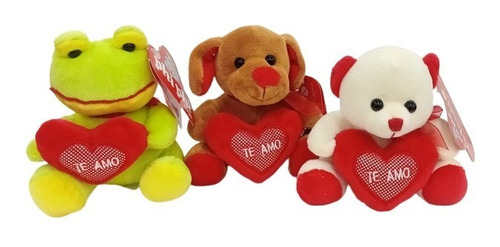 Peluche Animal Con Corazon 12 Cm Phi Phi Toys