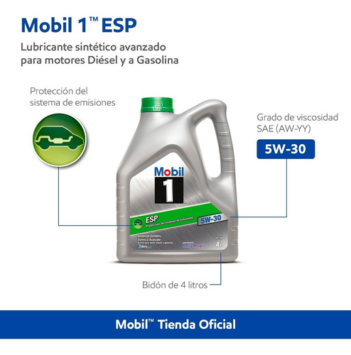 Imagen 2 de 7 de Mobil 1 Esp 5w-30, 4lt