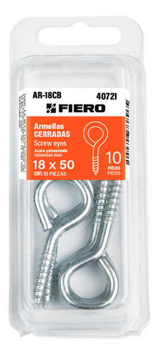 Blíster Con 10 Armellas Cerradas De 18 X 50 40721 Fiero