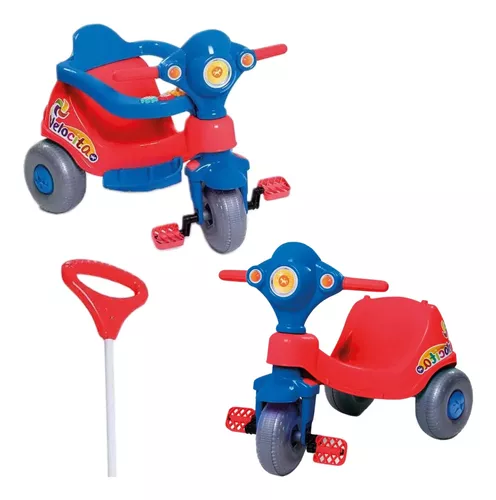 Motoca Infantil Triciclo Calesita Velocita Azul Bebe Passeio - Velotrol e  Triciclo a Pedal - Magazine Luiza