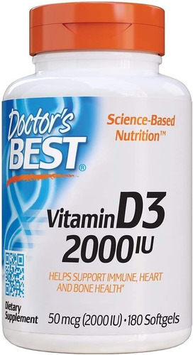 Vitamina D3 50mcg Doctor S Best - Unidad a $966