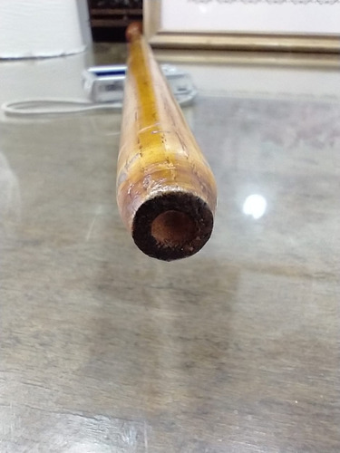 Imagen 8 de 9 de Antiguo Bastón De Madera Tallada Torneada 91cm Altura