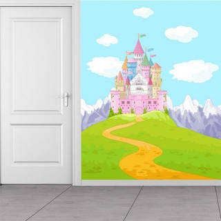 Castle Sunset Ibiza Wall Mural Wallpaper WS-42318