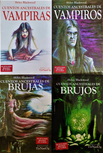Lote X 4 Libros Cuentos Ancestrales Tirnanog Vampiros Brujas