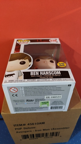 Funko Pop! It Ben Hanscom #538 Glows In The Dark