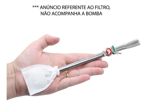 30 Filtro Bomba Chimarrao Terere Camisinha Sabor Erva + Puro